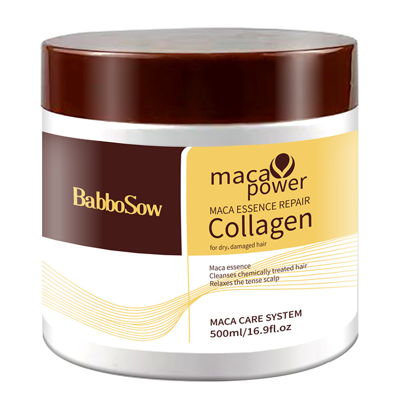 Moisturizing Collagen Hair Mask Hydrating Soft Nourishment Cream Deep Cleansing Hair Care Essential Oil 4 Moisturizing Collagen Hair Mask Hydrating Soft Nourishment Cream Deep Cleansing Hair Care Essential Oil - Image 4